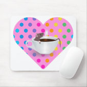 Herzkaffeemaschine Mousepad (Mit Mouse)