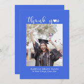 Herzkalligrafie-Script-Abschluss Dankeskarte (Vorne/Hinten)