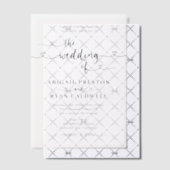 Herzkalligraphie Moderne Minimalistische Hochzeit Pergament Einladungen (Versetzt (Einladung))