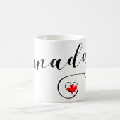 Herzkanadische Tasse, kanadische Flagge Kaffeetasse (Mittel)