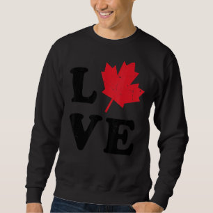 Herzkanadischer Tag Ahornleaf I Liebe Sie Kanada Sweatshirt