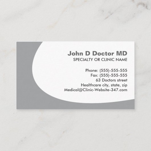 Herzkarte für moderne Kardiologen Visitenkarte (Rückseite)