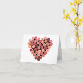 Herzkarte für Weinkeller Karte (Gelbe Blume)