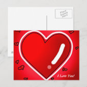 Herzkarte I Liebe Sie Postkarte (Vorne/Hinten)