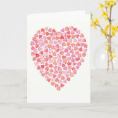 Herzkarte Karte (Gelbe Blume)