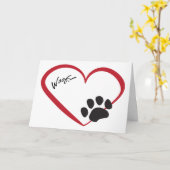 Herzkarte und Druckkarte Karte (Gelbe Blume)