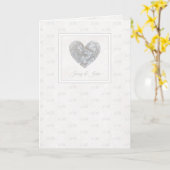 Herzkarte zum 60. Geburtstag der Hochzeit Karte (Gelbe Blume)