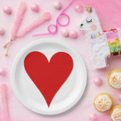 Herzkartenträger Gestalt Valentinstag Pappteller (Party)