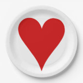 Herzkartenträger Gestalt Valentinstag Pappteller (Vorderseite)