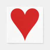Herzkartenträger Gestalt Valentinstag Serviette (Vorderseite)