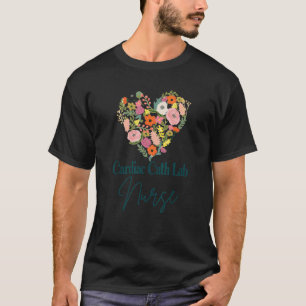 Herzkatheter-Labor-Krankenschwester Lebensarbeitss T-Shirt
