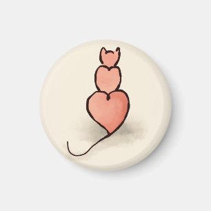 Herzkatze Magnet