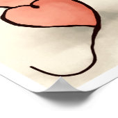 Herzkatze Poster (Ecke)