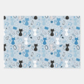 Herzkatzen des Mitteljahrhunderts Geschenkpapier Set (Vorderseite 2)