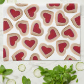 Herzkekse Geschirrtuch (Gefaltet)