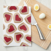 Herzkekse Geschirrtuch (Viertel Falte)