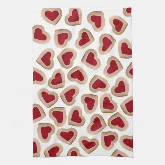 Herzkekse Geschirrtuch (Vertikal)