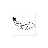 Herzkette der Illustrationskunst Briefmarke Gummistempel (Prägung)