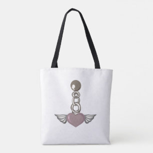 Herzkettencharme mit Flügeldrachen - Ästhetisches Tasche