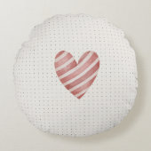 Herzkissen Rundes Kissen (Vorderseite)