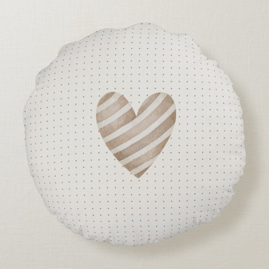 Herzkissen Rundes Kissen (Rückseite)