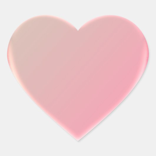Herzklammer 3D pink Herz-Aufkleber (Vorderseite)