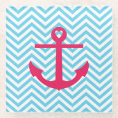 Herzklappe Glasuntersetzer (Vorderseite)