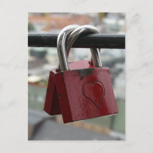 Herzklappen der roten Liebe Postkarte