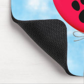 Herzklappenballon mit Hundeschraube drucken Mousepad (Ecke)