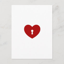 Herzklappendesign Spaß wahre Liebesmuster Postkarte