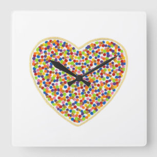 Herzklappensteckuhr Quadratische Wanduhr