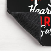 Herzklappenstrahlung Operation Survivor Herzerkran Mousepad (Ecke)