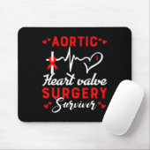 Herzklappenstrahlung Operation Survivor Herzerkran Mousepad (Mit Mouse)