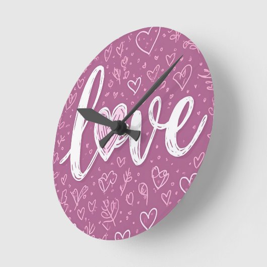 Herzklappenstube Runde Wanduhr (Winkel)