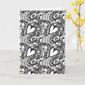 Herzklappkarte Karte (Gelbe Blume)