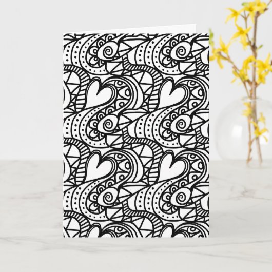 Herzklappkarte Karte (Gelbe Blume)