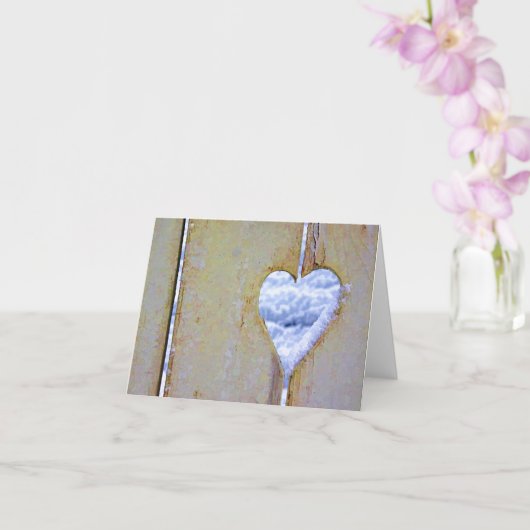 Herzklappkarte Karte (Orchidee)