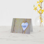 Herzklappkarte Karte (Gelbe Blume)