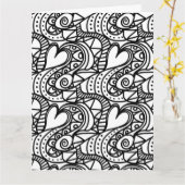 Herzklappkarte Karte (Gelbe Blume)