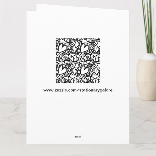 Herzklappkarte Karte (Rückseite)