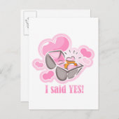 Herzklingeln Ich sagte ja Ankündigungspostkarte (Vorne/Hinten)