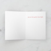 Herzklopfballon Hochzeitkarte Karte (Innenseite)