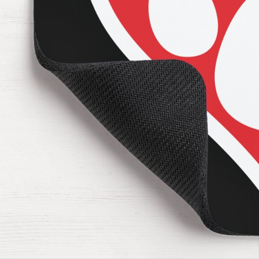 Herzklopfe (dunkel) mousepad (Ecke)