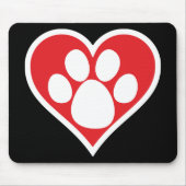 Herzklopfe (dunkel) mousepad (Vorne)