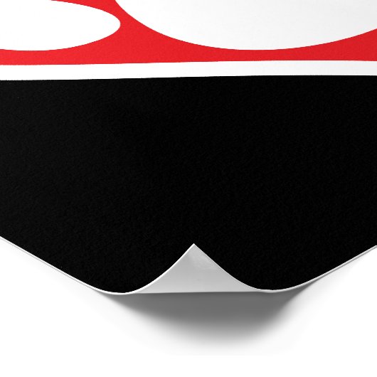 Herzklopfe (dunkel) poster (Ecke)