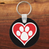 Herzklopfe (dunkel) schlüsselanhänger (Vorderseite)