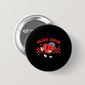 Herzklopfen 67 Valentinstag Six Seven Meme Jungen  Button (Vorne & Hinten)