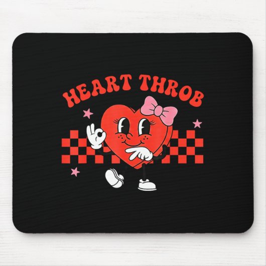 Herzklopfen 67 Valentinstag Six Seven Meme Mädchen Mousepad (Vorne)