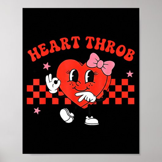 Herzklopfen 67 Valentinstag Six Seven Meme Mädchen Poster (Vorne)