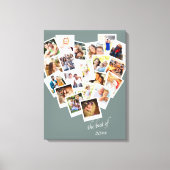 Herzklopfen am Besten | Benutzerdefiniertes Jahr Leinwanddruck (Vorderseite)